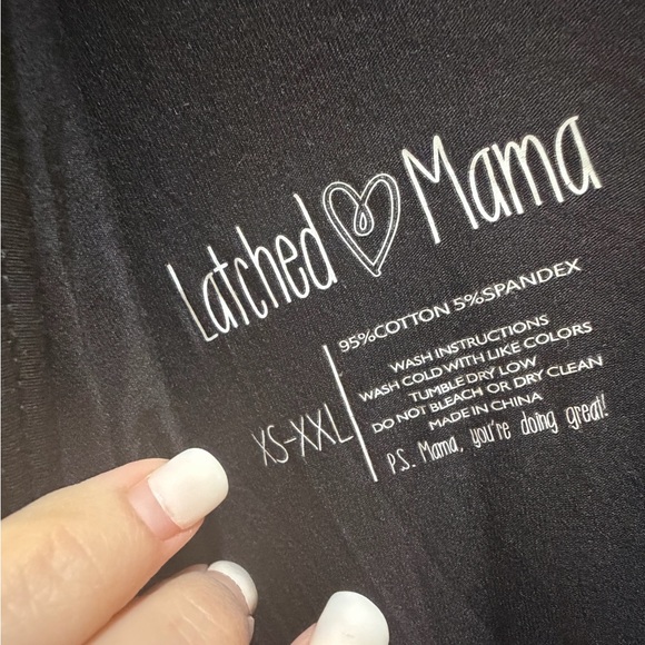 Latched Mama Black Wide Leg Jumpsuit XS-XXL Freesize Comfort Mama Baby - Picture 4 of 5